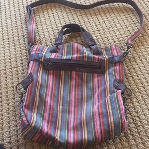 Colorful over the shoulder bag